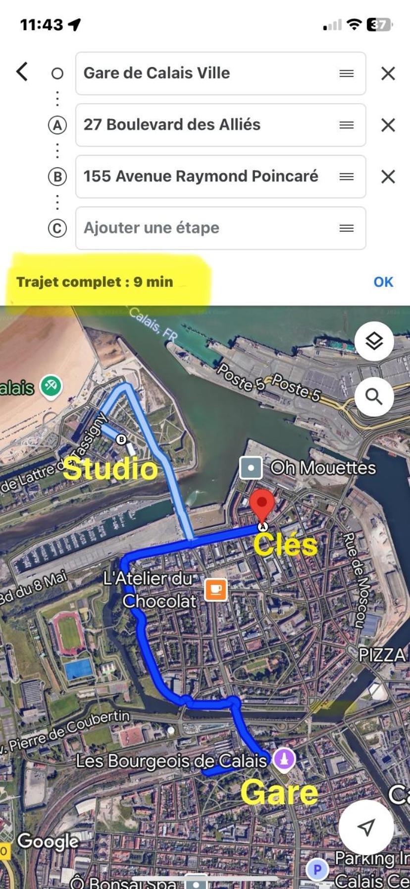 קאלה Studio Horizon Bleu, Vue Mer מראה חיצוני תמונה